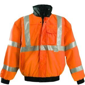 OccuNomix Premium 4-in-1 Bomber Jacket Size S Class 3 Orange Waterproof Reflecti